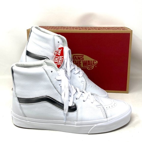 VANS Sk8-Hi XL Shoes Big Mood Leather White Men's Size Skate Casual VN0A5KRYWHT - Picture 7 of 12